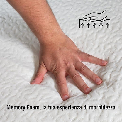 Topper in Memory Foam per un'esperienza di morbidezza e adattabilità.