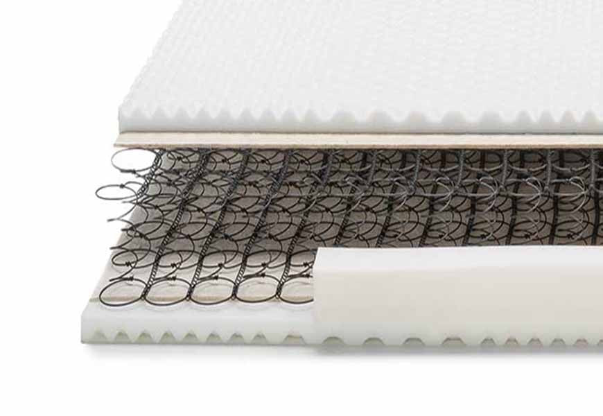 Correttore memory per materasso con tessuto Liscio ANALLERGICO alto 5 cm